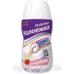 Смесь для энтерального питания Педиашур 1.0 ккал/мл с пищевыми волокнами клубника 200 мл