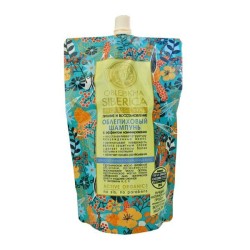 Шампунь Oblepikha Siberica Professional Облепиховый Питание и восстановление с эффектом ламинирования для ослабленных и поврежденных волос 500 мл